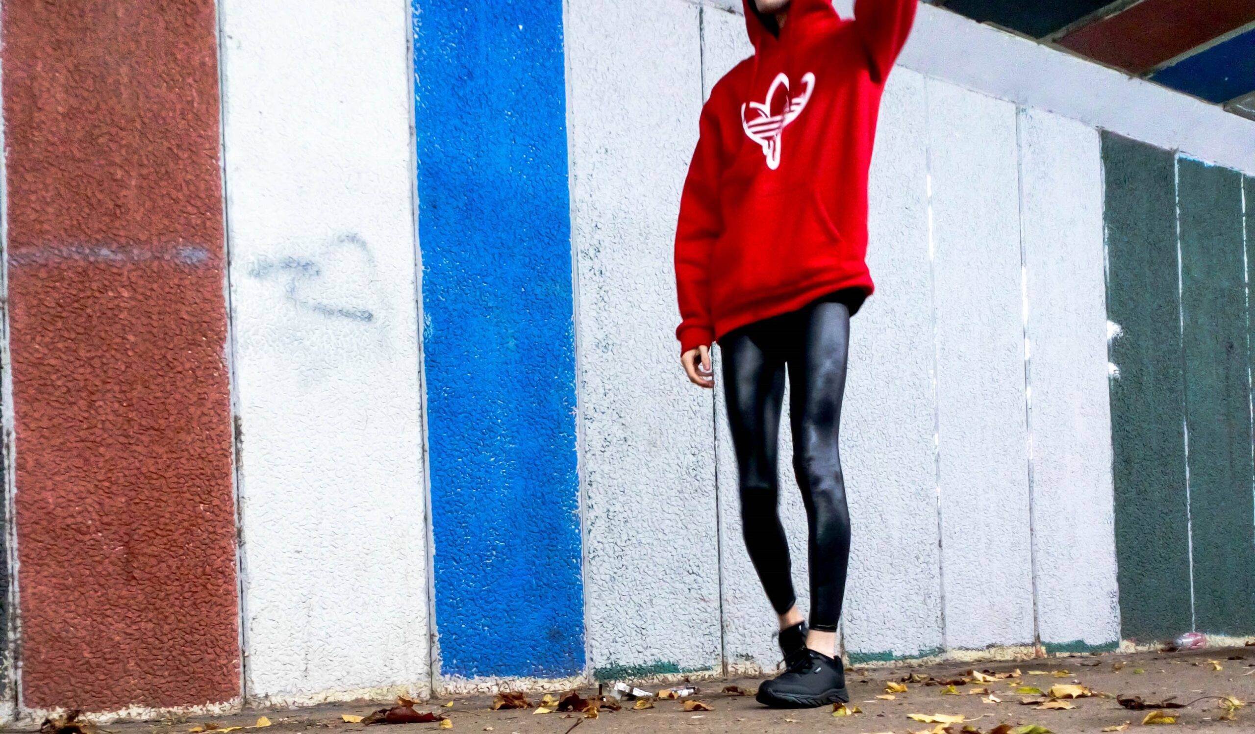 Styling Inspiration for Oversized Hoodie and Shiny Leggings - Danny Legging