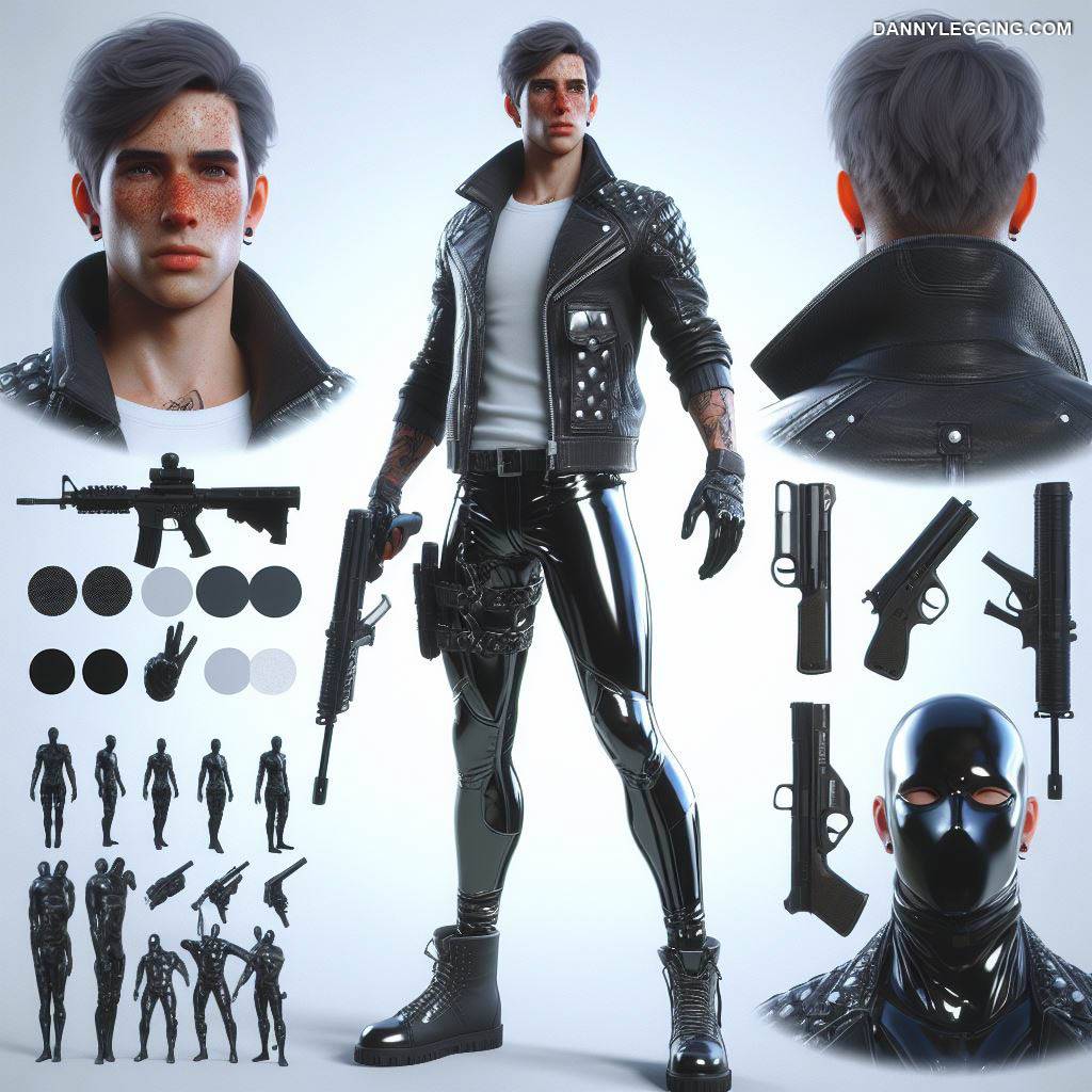 Video Game Character Concept Art - Futuristic, Sci-Fi, Leather Style ...