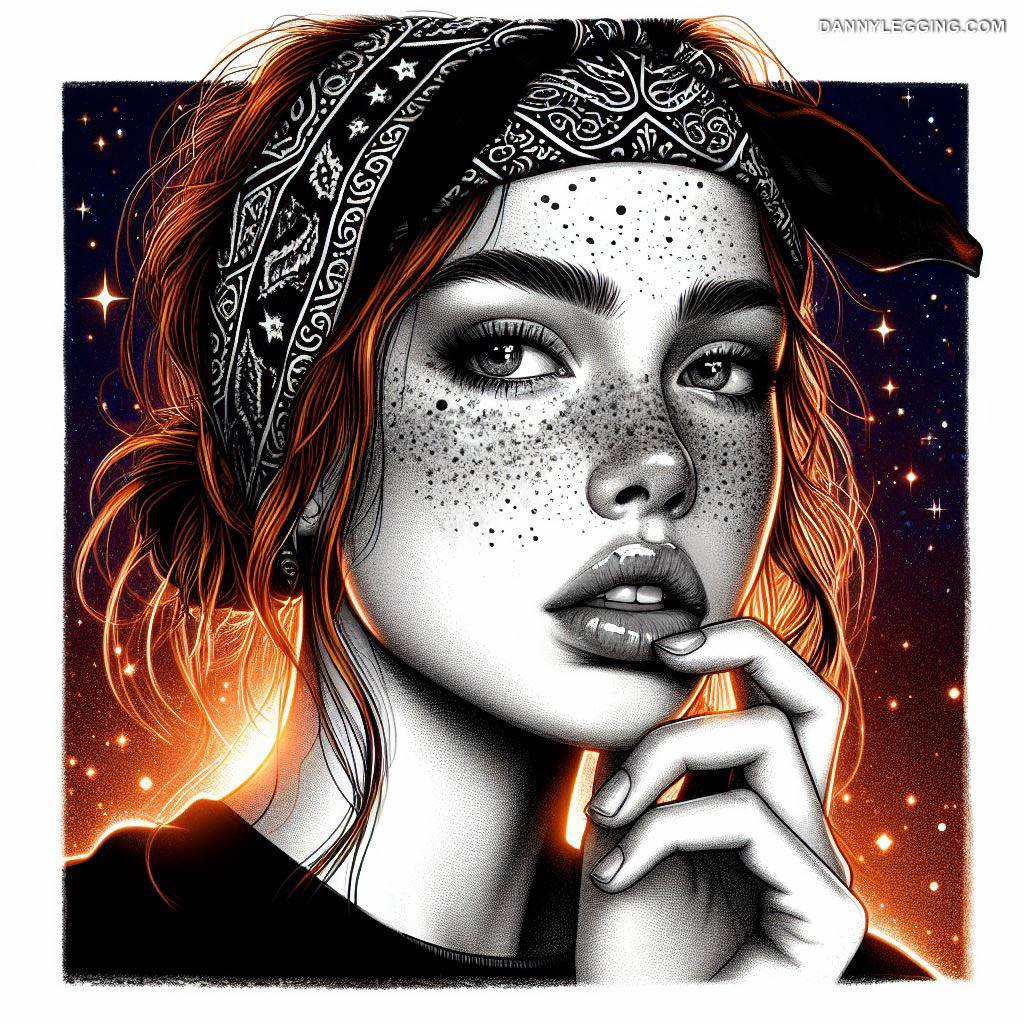 Beautiful Freckled Faces Using Realistic Digital Art - Danny Legging